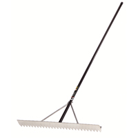 Pro Asphalt Rake, 36" W, Aluminum Blade, 28 Tines Seaboard Timber Mart