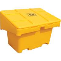 Salt Sand Container SOS, With Hasp, 42" x 29" x 30", 11 cu. Ft., Yellow Seaboard Timber Mart