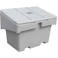 Salt Sand Container SOS, With Hasp, 42" x 29" x 30", 11 cu. Ft., Grey Seaboard Timber Mart