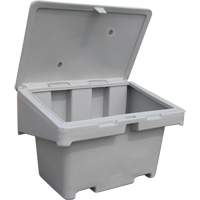 Salt Sand Container SOS, With Hasp, 42" x 29" x 30", 11 cu. Ft., Grey Seaboard Timber Mart