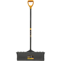 Pro Snow Pusher, Polypropylene Blade, D-Grip Handle, 20-3/4" W Seaboard Timber Mart