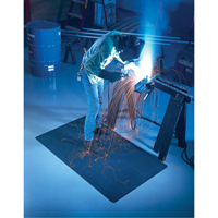 Tapis WeldSafe No 447, Caoutchouc, 75' lo, 2' la x 9/16" &eacute;pais, Noir Seaboard Timber Mart