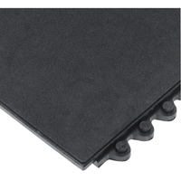 24/Seven&reg; Matting, Rubber, 3' W x 3' L, 5/8" Thick, Black Seaboard Timber Mart