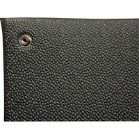 Comfort-King Anti-Static Matting, 2' W x 3' L x 3/8" T, Pebbled, Grey Seaboard Timber Mart