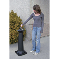 Groundskeeper Tuscan Cigarette Waste Collector, Free-Standing, Metal, 1 US gal. Capacity, 38-1/2" Height Seaboard Timber Mart