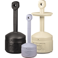 Smokers Cease-Fire&reg; Cigarette Butt Receptacle, Free-Standing, Plastic, 1 US gal. Capacity, 30" Height Seaboard Timber Mart