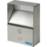 Smoking Receptacles, Wall-Mount, Stainless Steel, 1 Litres Capacity, 9" Height Seaboard Timber Mart