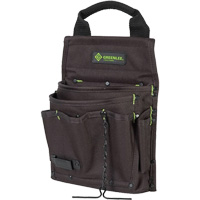 Sac &agrave; outils, Nylon, 7 pochettes, Noir Seaboard Timber Mart