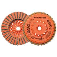 Disque de finition Enduro-Flex 2-en-1, 4-1/2" x 5/8"-11, Type 27, Grain 80, Oxyde d'aluminium Seaboard Timber Mart