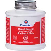 Thread Sealant with PTFE, Brush Top Bottle, 118 ml, -54°C - 150°C/-65°F - 300°F Seaboard Timber Mart