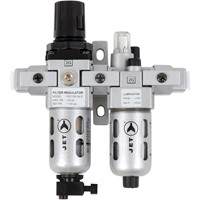 Filtre &agrave; air miniature en deux parties, r&eacute;gulateur et lubrificateur AFRLCM14, 1/4" NPT Seaboard Timber Mart