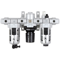Filtre &agrave; air interm&eacute;diaire en trois parties, r&eacute;gulateur & lubrificateur AFRLMI38, 3/8" NPT Seaboard Timber Mart