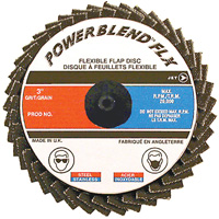 POWERBLEND FLX Roll-on Flap Disc, 2" x Type R, Z40 Grit, Zirconia Alumina Seaboard Timber Mart
