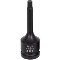 Impact Bit Socket, Hex, 1/4" x 3" L, 1/2" Drive Seaboard Timber Mart
