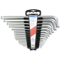 Jumbo Extra-Long Ball Nose Hex Key Set, 17 Pcs., Metric Seaboard Timber Mart