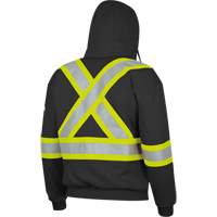 337SF Flame-Resistant Zip Style Hoodie, Men's, Small, Black, 22 cal/cm² Seaboard Timber Mart