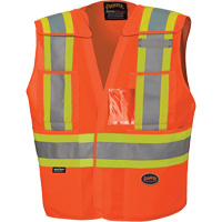 6930 Veste de s&eacute;curit&eacute; d&eacute;tachable &agrave; &eacute;paules tombantes, Orange haute visibilit&eacute;, Grand/T-Grand, Polyester Seaboard Timber Mart