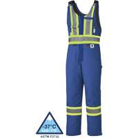 5524A High-Visibility Flame-Resistant Quilted Safety Coveralls, 2X-Large, Royal Blue Seaboard Timber Mart