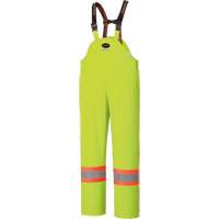 5895 High Visibility Flame Resistant Waterproof Bib Pants, 2X-Large, High Visibility Lime-Yellow Seaboard Timber Mart