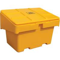 Contenants pour sel & sable SOS, Avec Moraillon, 48" x 33" x 34", 18,5 pi³, Jaune Seaboard Timber Mart