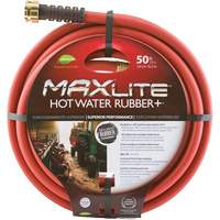 Hot Water Hose, Rubber, 5/8" dia. x 50' L Seaboard Timber Mart