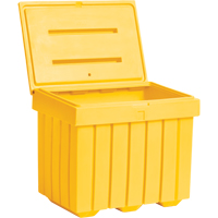 Economy Salt Sand Storage Container, 32" x 23" x 27-1/2", 10 cu. Ft., Yellow Seaboard Timber Mart
