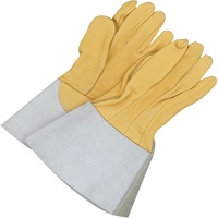 Gants de soudage &agrave; l'arc TIG en cuir de daim retourn&eacute; Gander Brand, Cuir fleur de daim, Taille 10 Seaboard Timber Mart