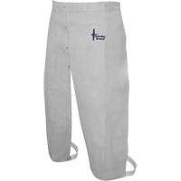 Tablier de soudage en cuir, Taille &agrave; jambes fendues, 32" lo, Gris perle Seaboard Timber Mart