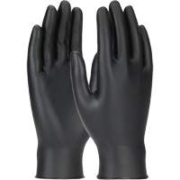 Grippaz Skins Ambidextrous Disposable Gloves, Large, Nitrile, 6-mil, Powder-Free, Black Seaboard Timber Mart