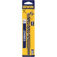 Heavy-Duty Jobber Drill Bit, High Speed Cobalt, 1/2", 6" L, 1-1/2" Flute, 135° Point Angle Seaboard Timber Mart