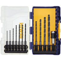 Jeu de forets s&eacute;rie courte, 12 morceaux, Acier rapide Seaboard Timber Mart