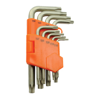 Jeu de cl&eacute;s hexagonales, 9 mcx, Torx Seaboard Timber Mart