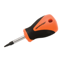 Tournevis court pour vis &agrave; t&ecirc;te carr&eacute;e creuse, Tige de #1, Ronde, 3-4/5" lo, Prise en Plastique/Bois/Coussin&eacute;e Seaboard Timber Mart