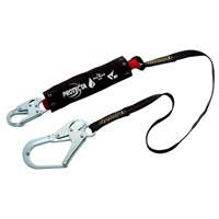 PRO Shock-Absorbing Lanyard, 4', Rebar Hook Center, Snap Hook Leg Ends, Kevlar&reg; Seaboard Timber Mart