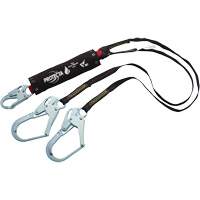 PRO Shock-Absorbing Lanyard, 6', Rebar Hook Center, Snap Hook Leg Ends, Kevlar&reg; Seaboard Timber Mart