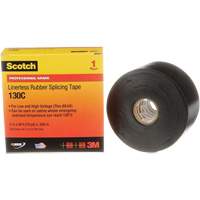 Scotch&reg; Professional Grade Linerless Rubber Splicing Tape, 50.8 mm (2") W x 9 m (30') L, 30 mils, Black Seaboard Timber Mart