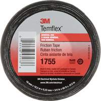 Temflex Cotton Friction Tape 1755, 19 mm (3/4") x 18.28 m (60'), Black Seaboard Timber Mart