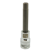 Longue douille &agrave; embout SAE, 3/8" x 3,94" lo, Prise 1/2" Seaboard Timber Mart