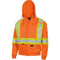 338SF Flame-Resistant Zip Style Hoodie, Men's, X-Large, High Visibility Orange, 22 cal/cm² Seaboard Timber Mart