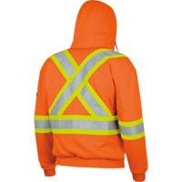 338SF Flame-Resistant Zip Style Hoodie, Men's, X-Large, High Visibility Orange, 22 cal/cm² Seaboard Timber Mart