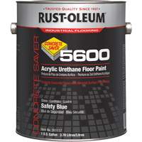 Peinture d'acrylique pour plancher Concrete Saver 5600 System, 1 gal., &agrave; l'eau, Brillant, Bleu Seaboard Timber Mart