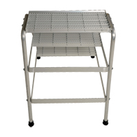 Escabeau en aluminium, 3 marches, 34-9/16" x 22-13/16" x Hauteur 30" Seaboard Timber Mart