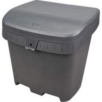 Salt & Sand Storage Bins, With Hasp, 21" x 27" x 26", 4.24 cu. ft., Grey Seaboard Timber Mart