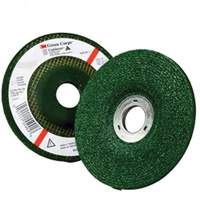 Green Corps Depressed Centre Wheel, 4-1/2" x 1/4", 7/8" Arbor, Aluminum Oxide, Type 27 Seaboard Timber Mart