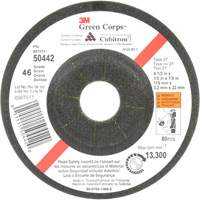 Green Corps Flexible Grinding Wheel, 4-1/2" x 1/8", 7/8" Arbor, Ceramic, Type 27 Seaboard Timber Mart