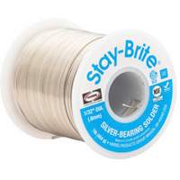 Stay-Brite&reg; Solders, Lead-Free, 96% Tin 4% Silver, Solid Core, 0.125" Dia. Seaboard Timber Mart