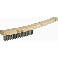 Brosse &agrave; r&eacute;curer industrielle &agrave; manche long, Acier au carbone, 3 x 19 rangs de fils, Longueur 13-3/4" Seaboard Timber Mart