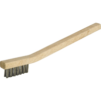 Petites brosses industrielles de nettoyage, Acier inoxydable, 3 x 7 rangs de fils, Longueur 7-3/4" Seaboard Timber Mart