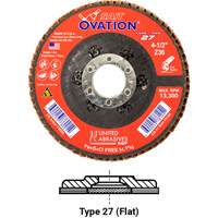 OVATION MEULE LAMELLE5X7/8GRAIN36, 5" x 7/8", Type 27, Grain 36, Zirconium Seaboard Timber Mart