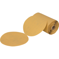 Rouleau de disques abrasifs dor&eacute;s en papier Stikit 216U, 6" dia., Grain P360, Oxyde d'aluminium Seaboard Timber Mart